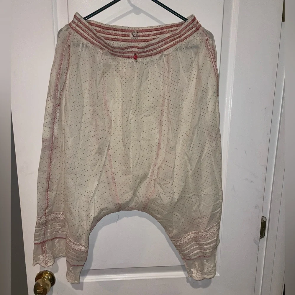 New! Free People Endless Afternoon Bloomers Swiss Dot Embroidered Lace Harem 🌹 M
